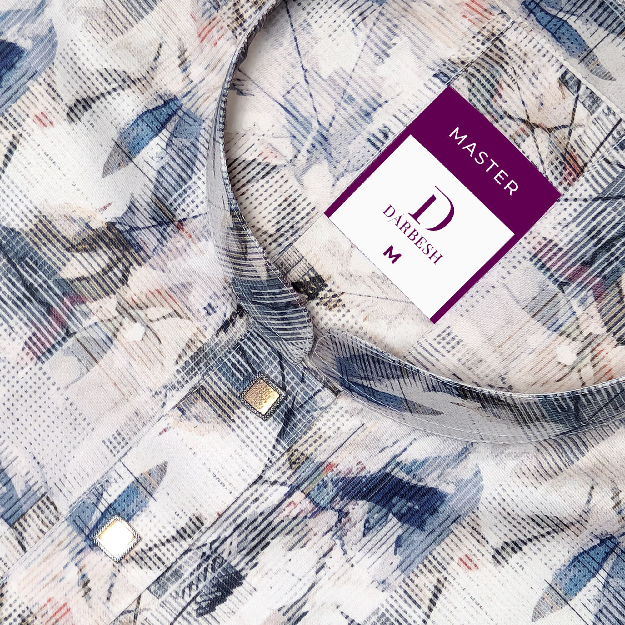 Master Dark Blue Panjabi - View 2