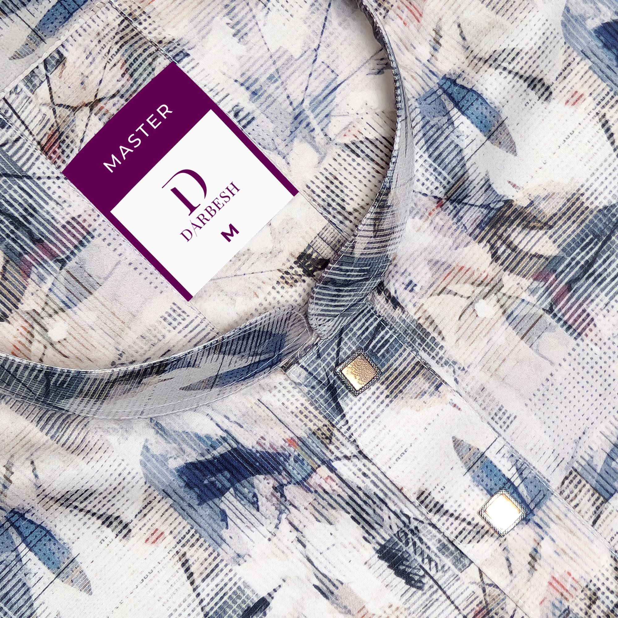 Master Dark Blue Panjabi - View 3