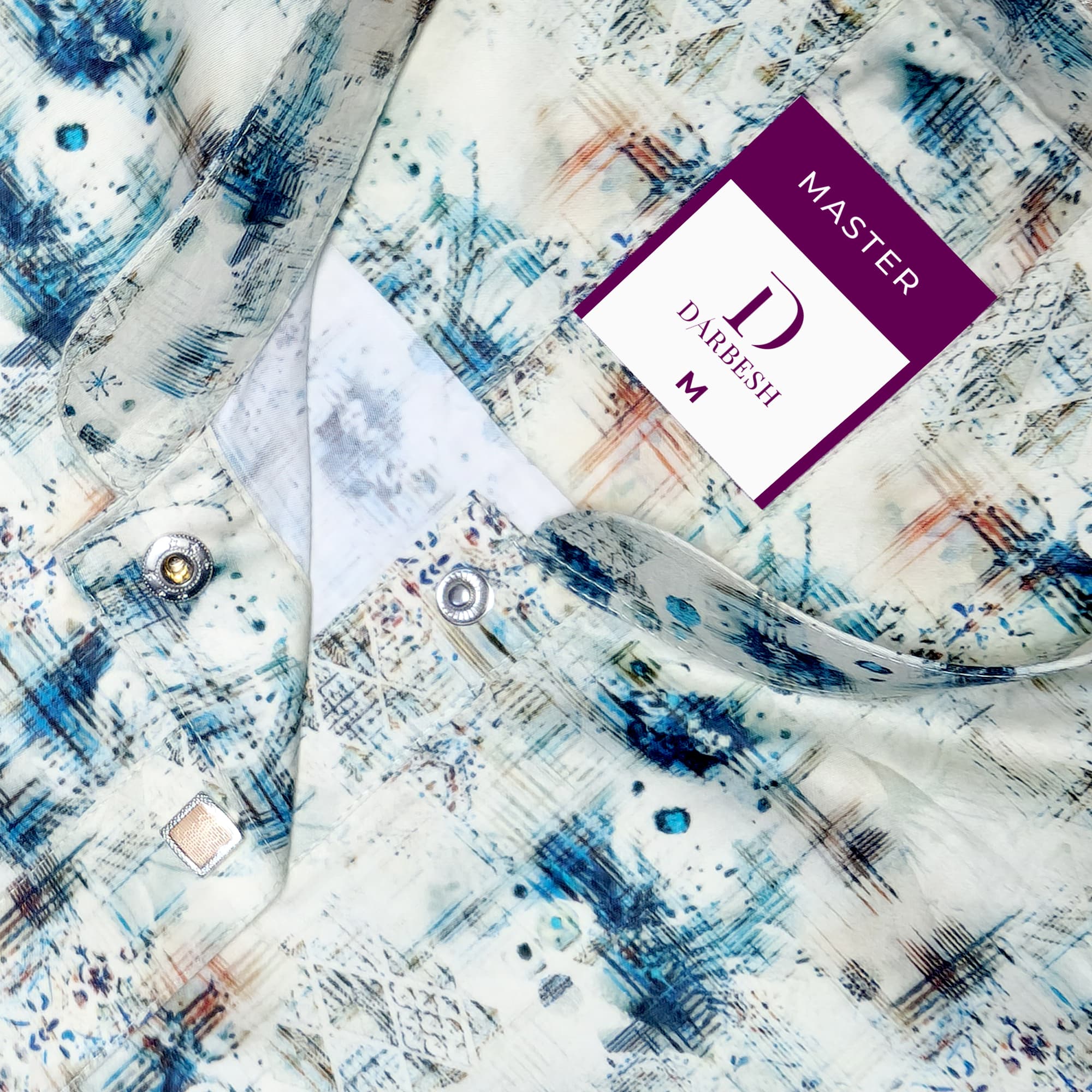 Master Navy Silk Panjabi - View 4