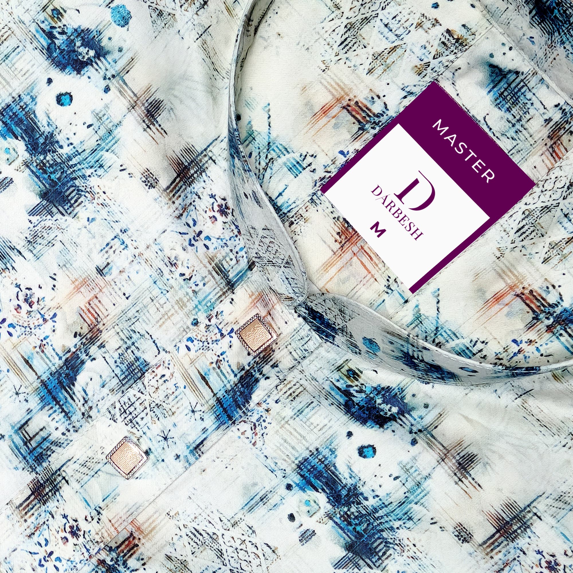 Master Navy Silk Panjabi - View 2