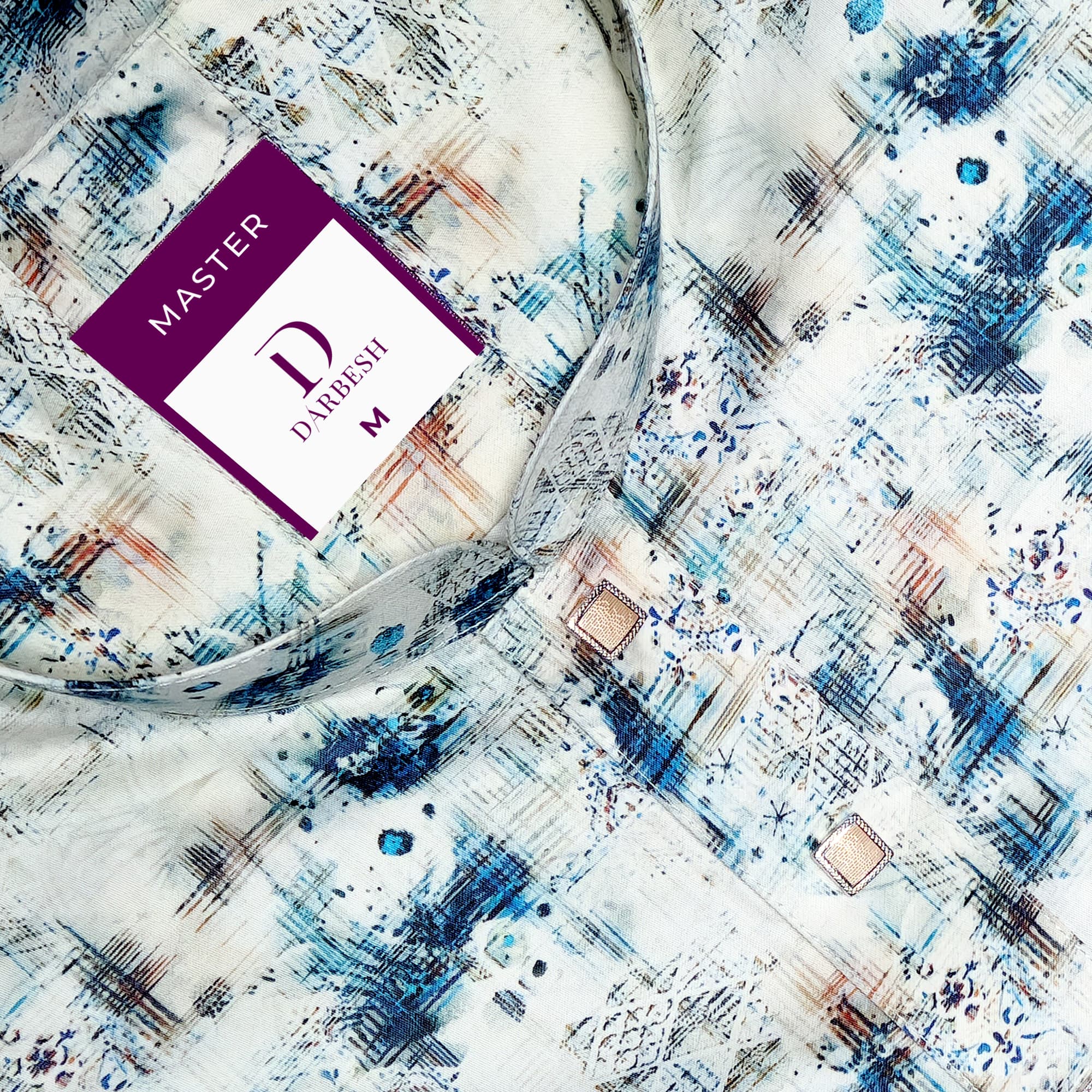 Master Navy Silk Panjabi - View 3